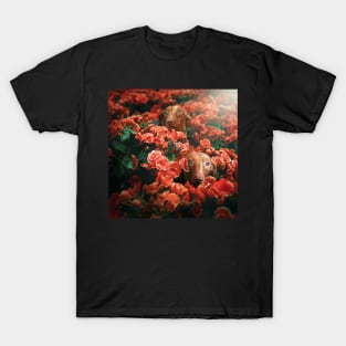 Custom Art : Happy In A Sea of Red T-Shirt